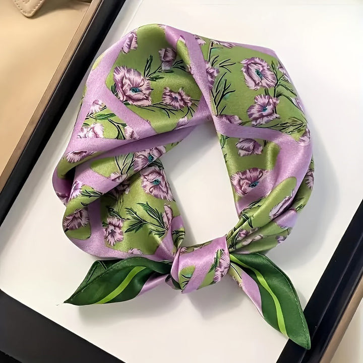 Écharpe À Imprimé Floral Vintage