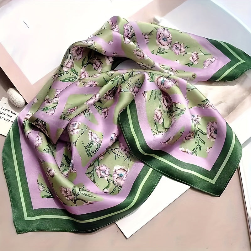 Écharpe À Imprimé Floral Vintage