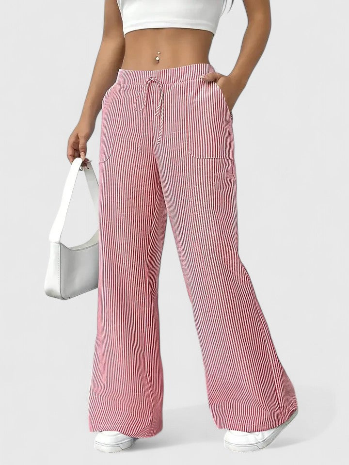 Dominique | Pantalon spacieux et confortable avec détails élégants