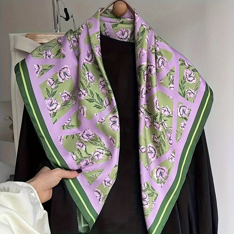 Écharpe À Imprimé Floral Vintage