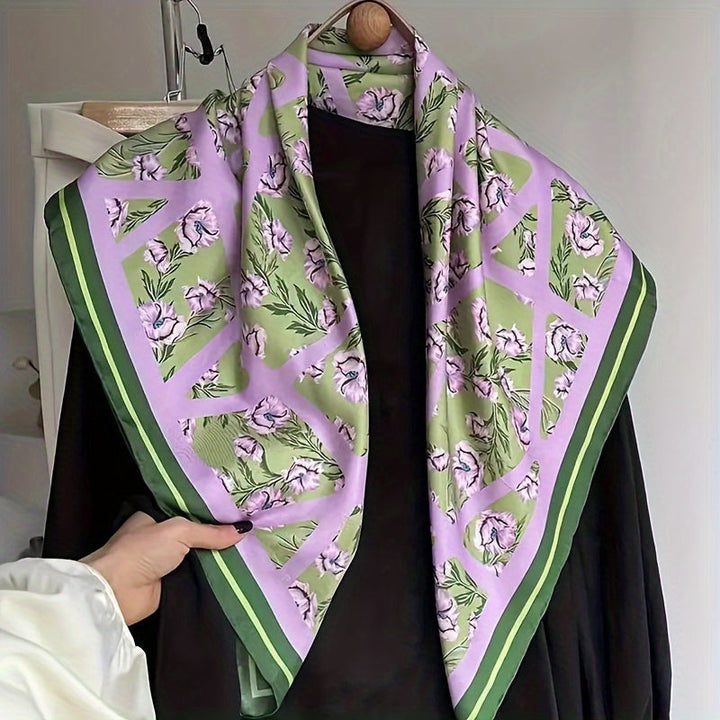 Écharpe À Imprimé Floral Vintage