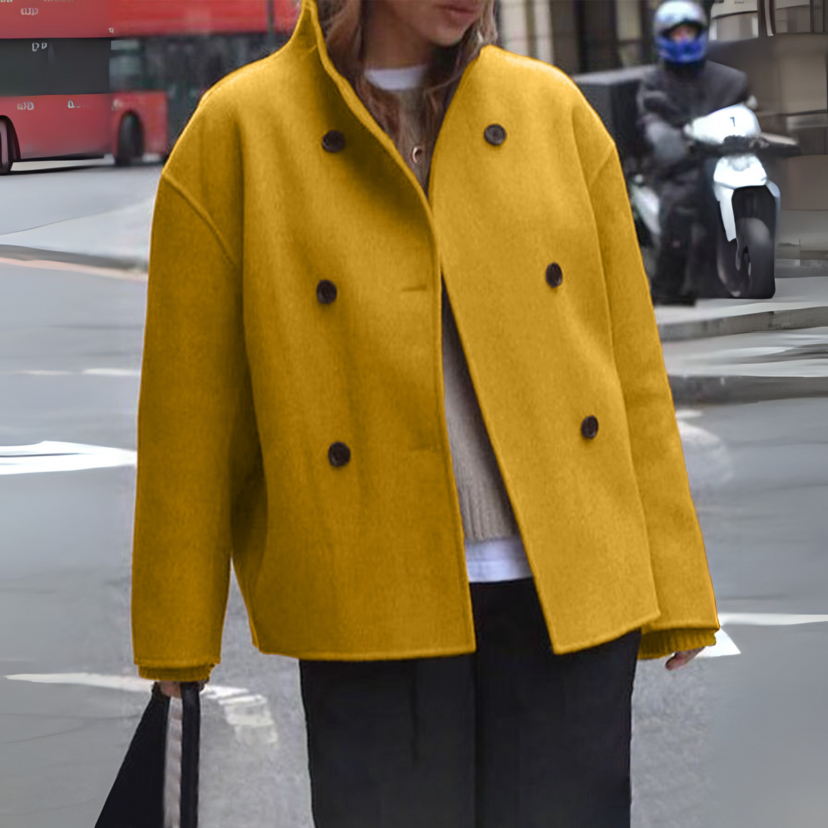 Rose - Chic Long Sleeve Coat