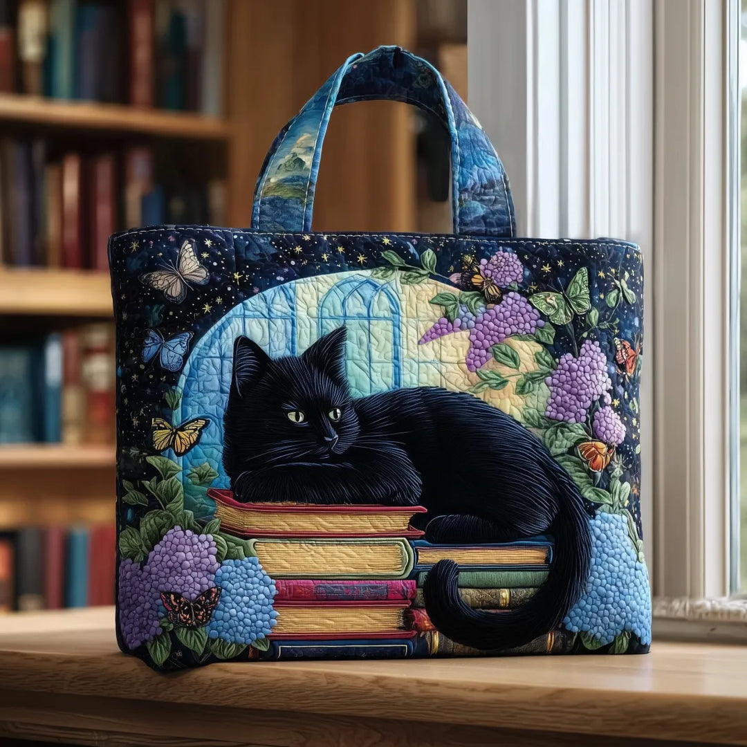 Sac artisanal Chat Noir sur Livres