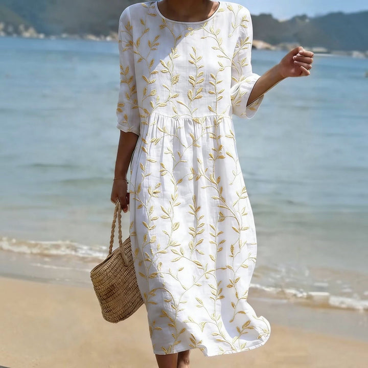 Élise™ | Robe brodée fleurie vintage