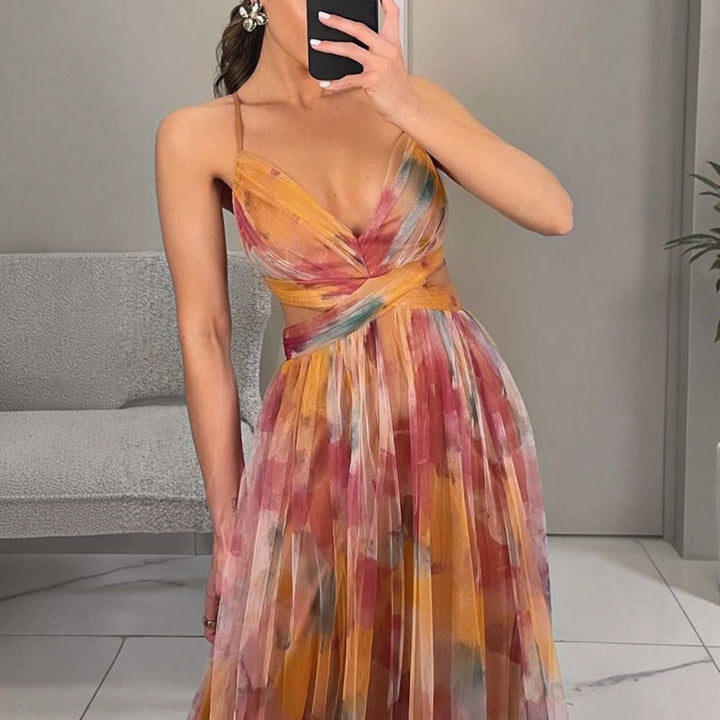 GISELLE™ | Robe Longue Florale Élégante