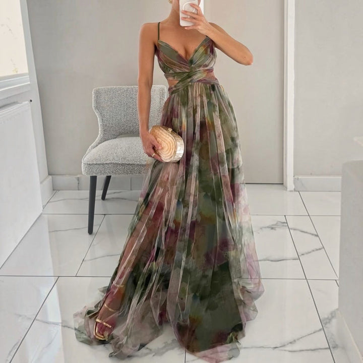 GISELLE™ | Robe Longue Florale Élégante