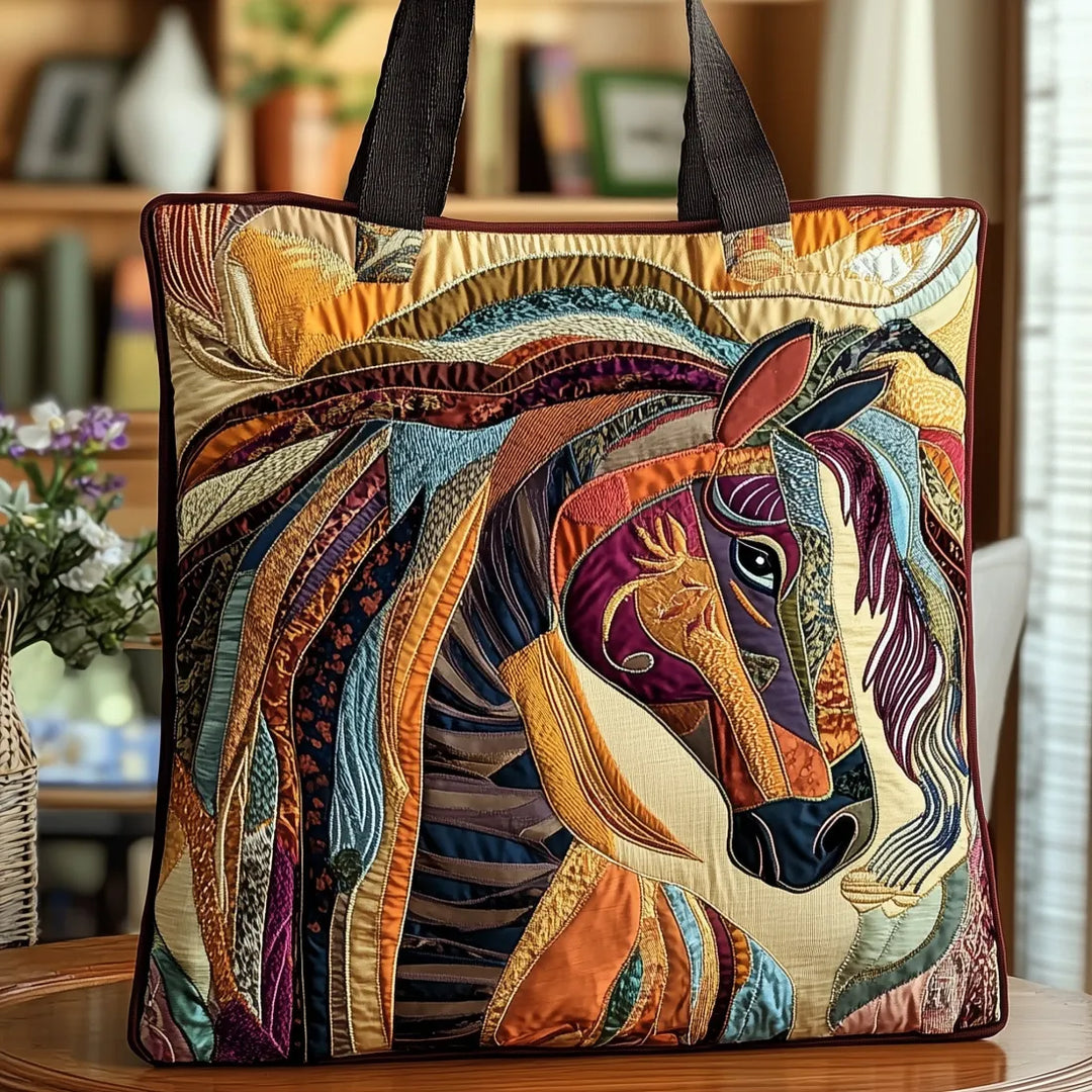 Sac Artisanal Cheval en Mosaïque Multicolore