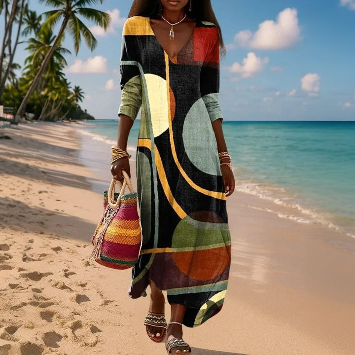 【Manches Longues】Robe Vintage Décontractée
