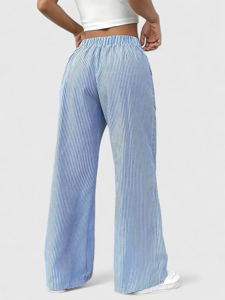 Dominique | Pantalon spacieux et confortable avec détails élégants