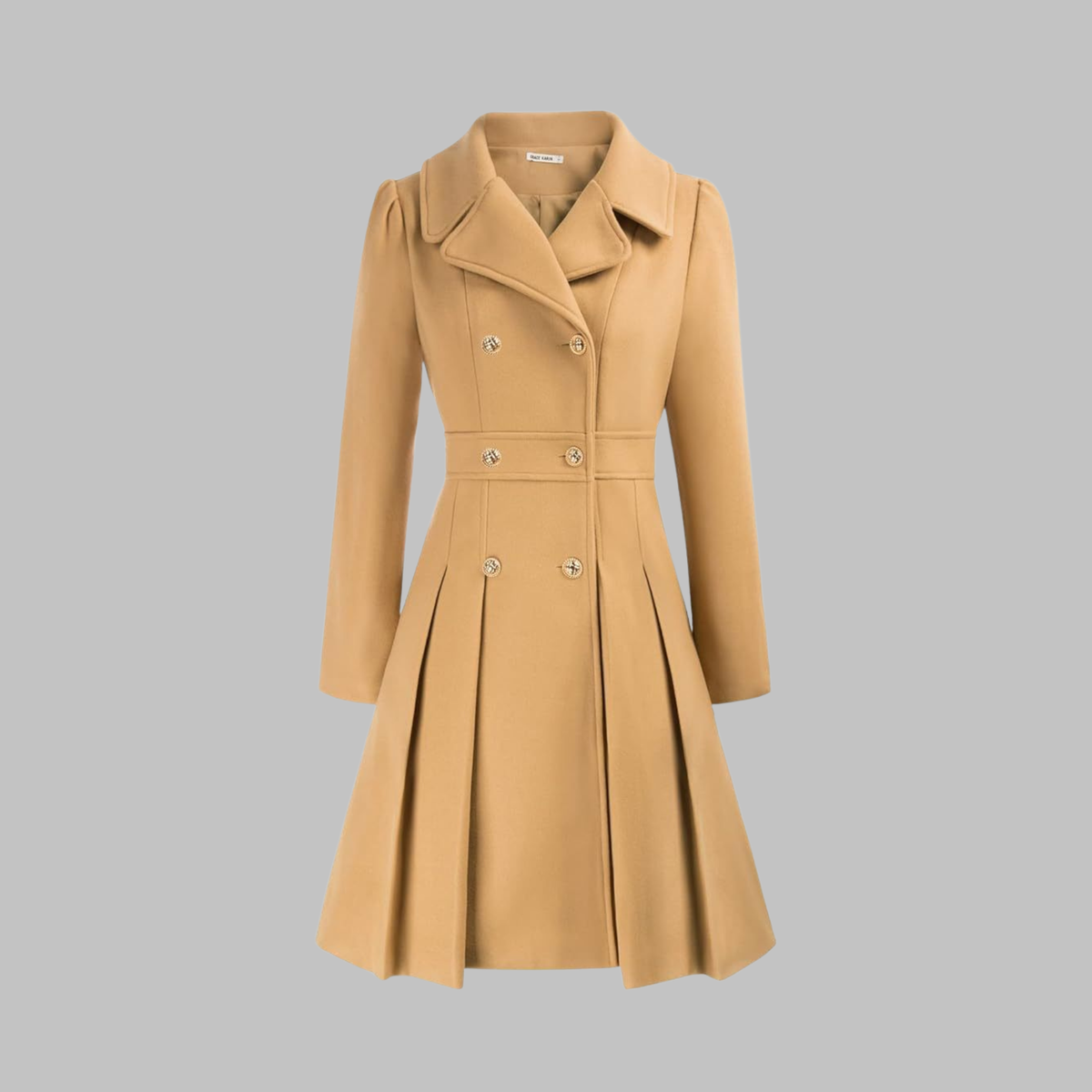 Amelia - Elegant Long Sleeve Coat