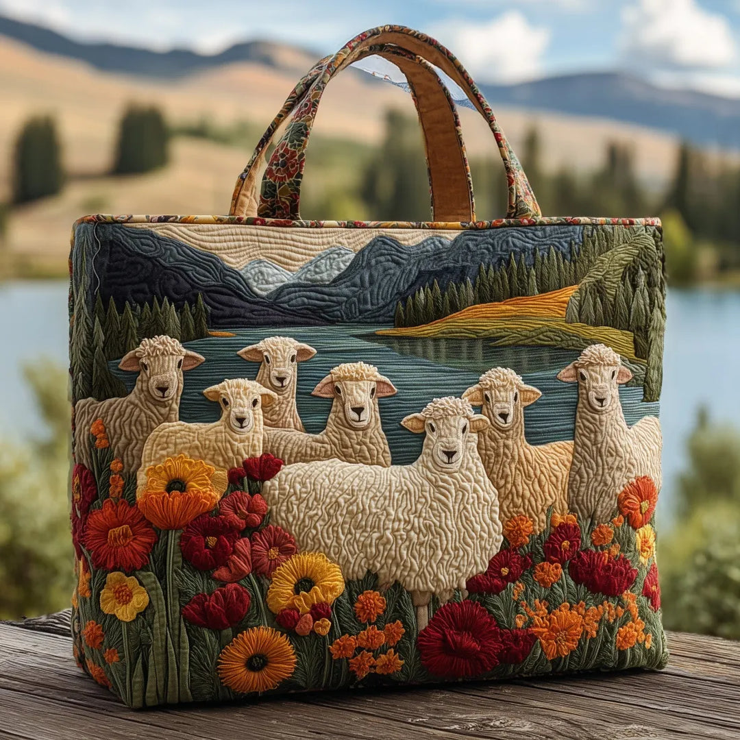 Sac artisanal Ovejas dans le lac