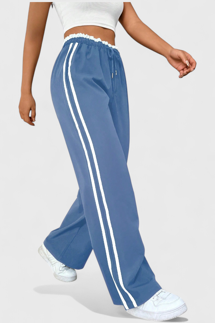 Alanys Pantalon de sport évasé avec détails latéraux