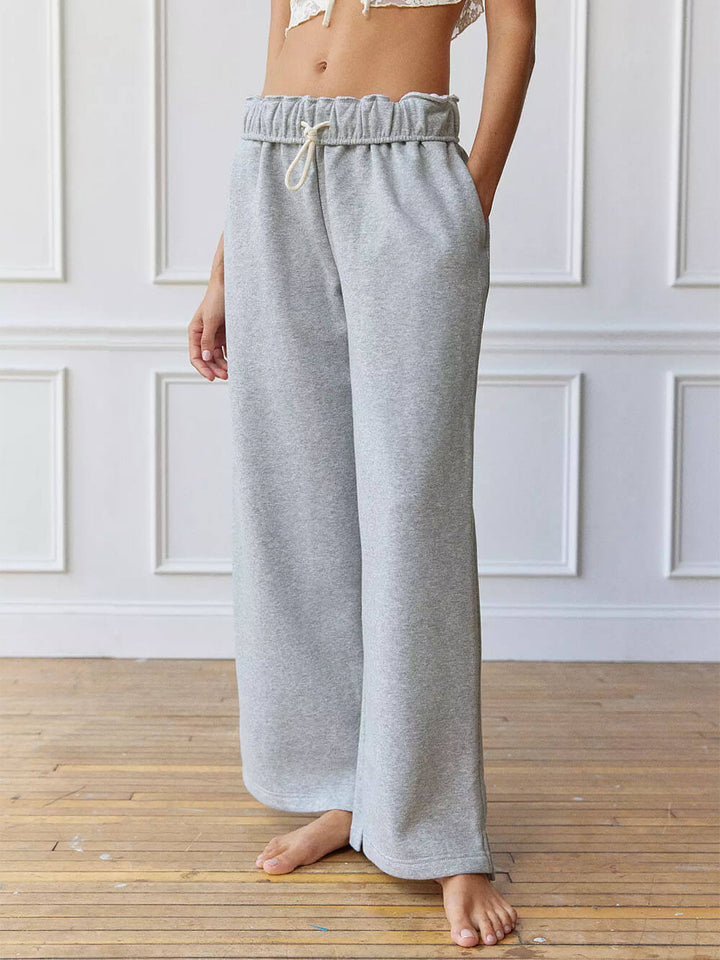 Pantalon large décontracté