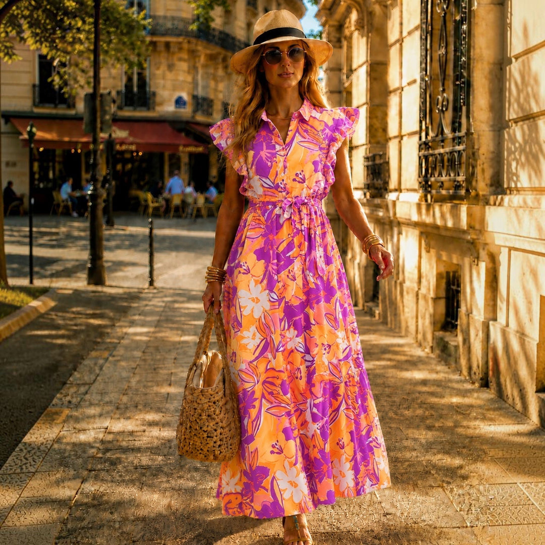 Élina™ | Robe Fleurie Élégante