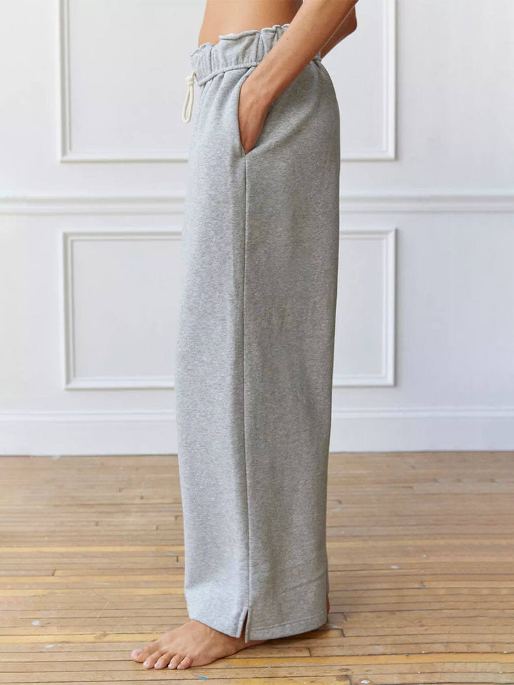 Pantalon large décontracté