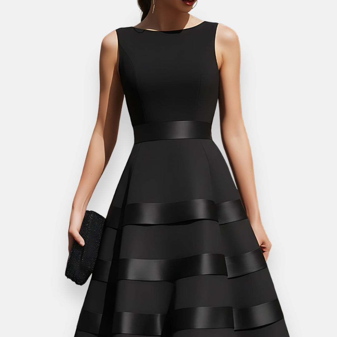 Ervanie™ | Robe Midi en Satin à Bretelles