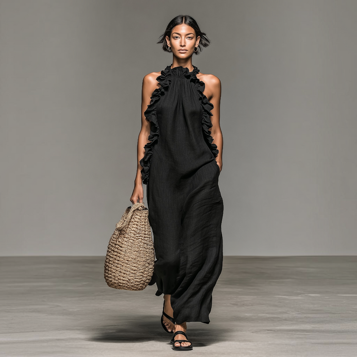 Lua™ | Maxi Robe Élégante à Poches
