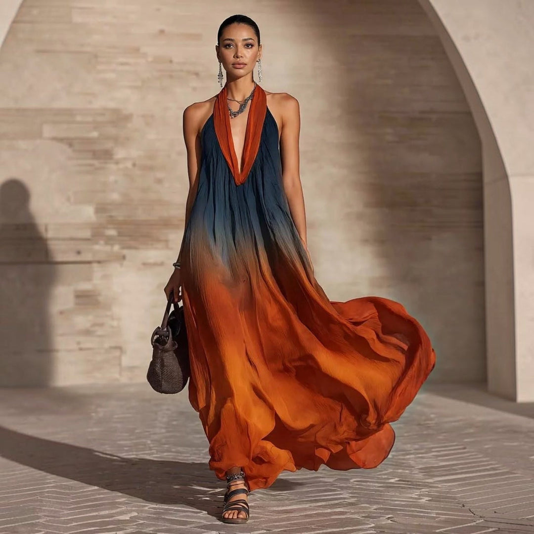 PAULA™ | Robe Longue Élégance Dégradée