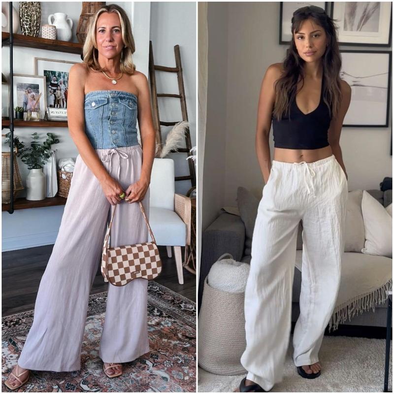 GABRIELLA | Pantalon d'été à jambes larges pour un confort maximal et un style élégant de jour