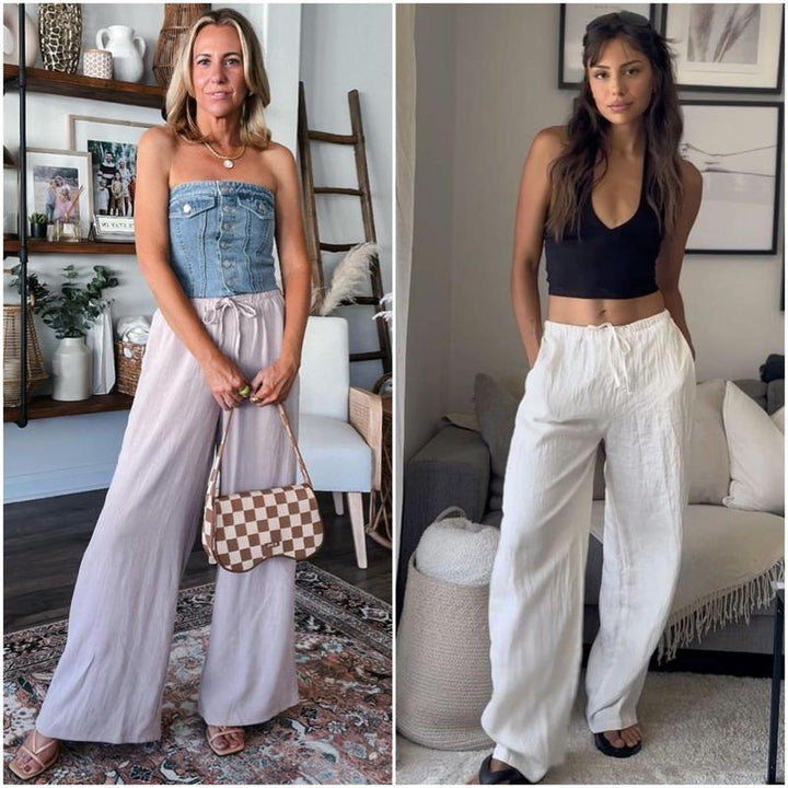 GABRIELLA | Pantalon d'été à jambes larges pour un confort maximal et un style élégant de jour