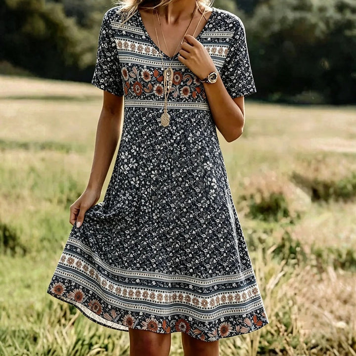 Robe Vintage À Imprimé Floral