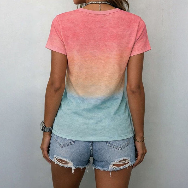 T-Shirt Dégradé Décontracté