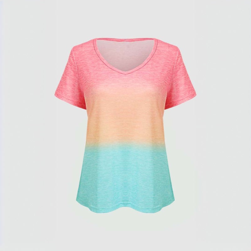 T-Shirt Dégradé Décontracté