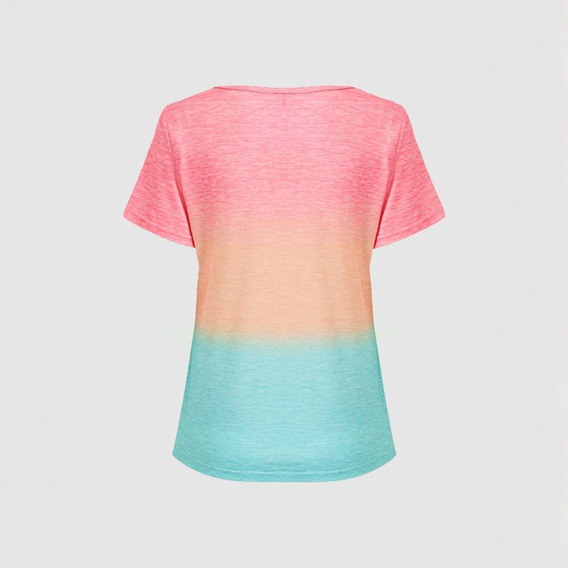 T-Shirt Dégradé Décontracté