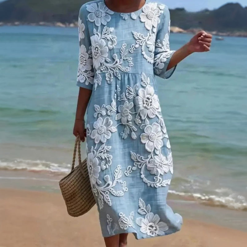 Robe Vintage À Imprimé Floral
