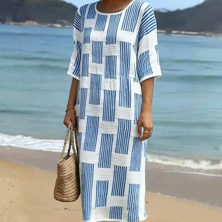 Robe Décontractée À Rayures