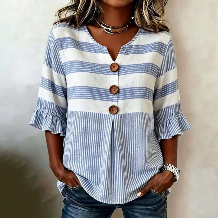 Blouse Rayée Décontractée