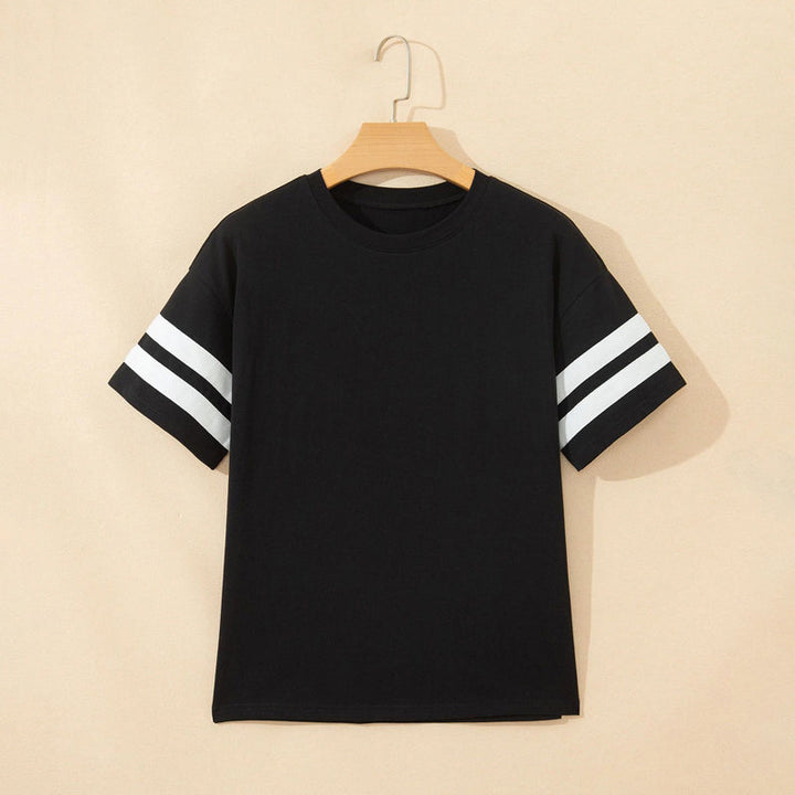 T-Shirt Décontracté À Rayures