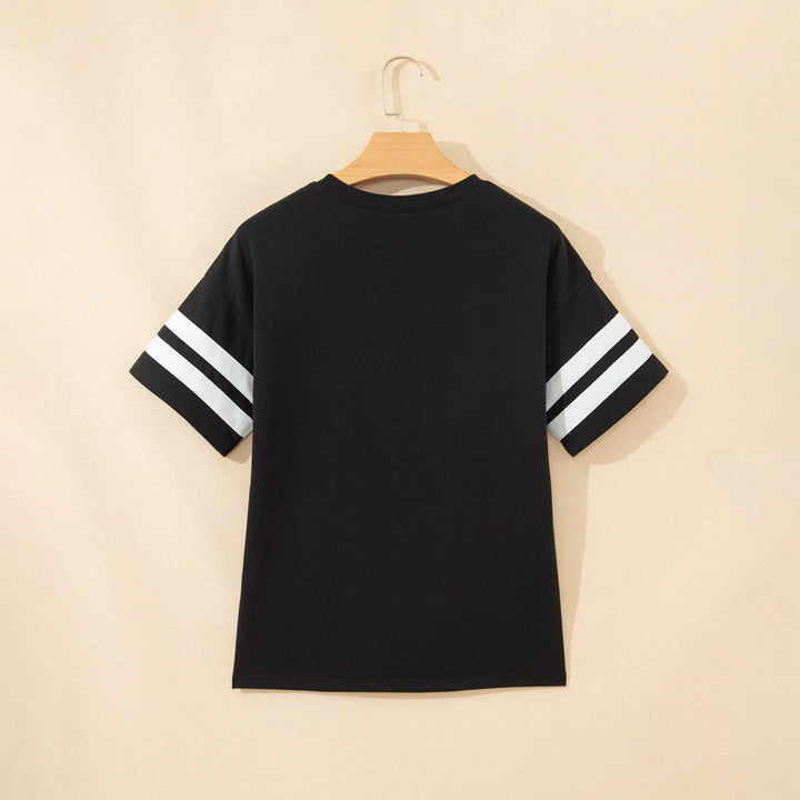 T-Shirt Décontracté À Rayures