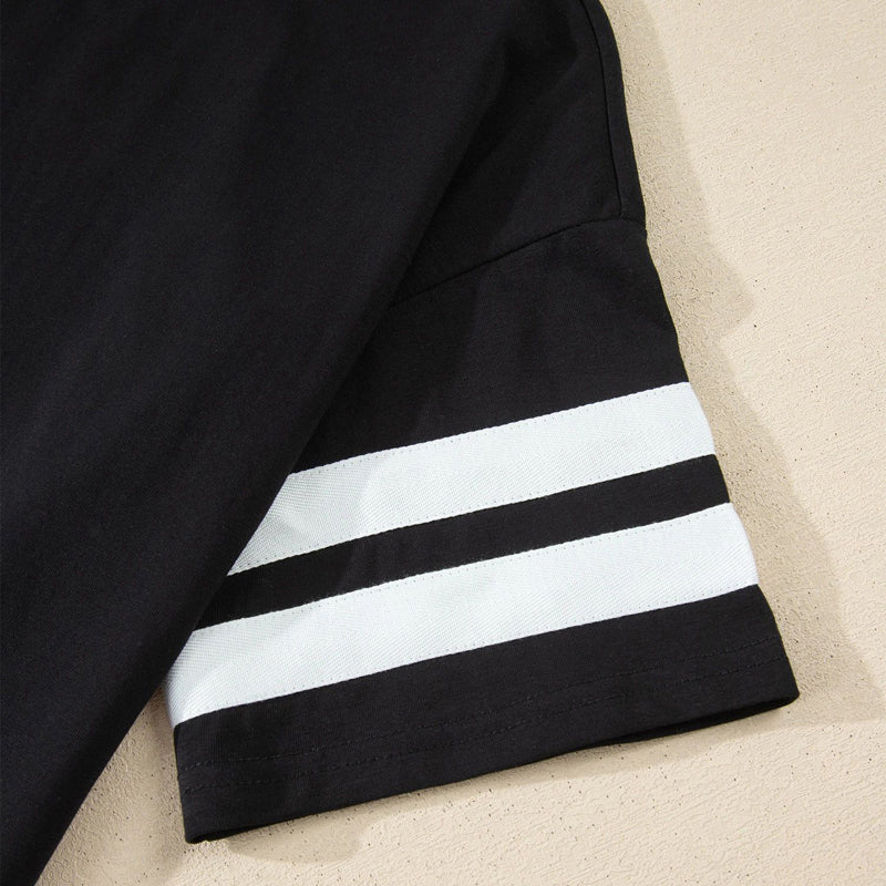 T-Shirt Décontracté À Rayures