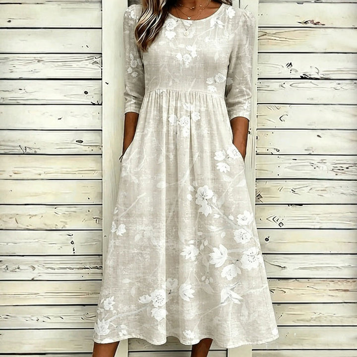 Robe Vintage À Imprimé Floral