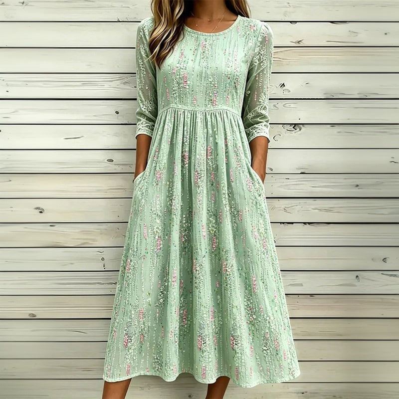 Robe Vintage À Imprimé Floral