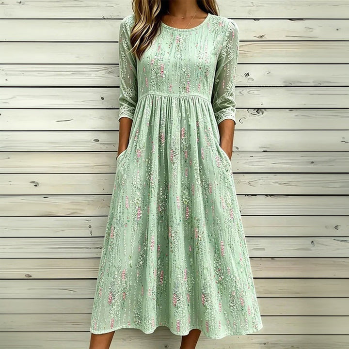 Robe Vintage À Imprimé Floral