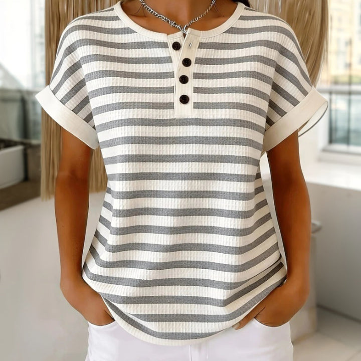 T-Shirt Rayé Décontracté