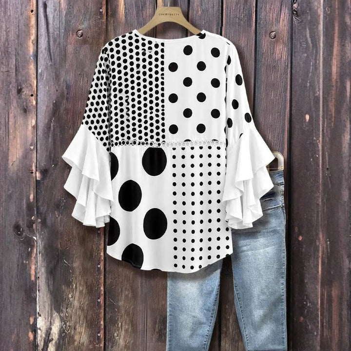 Blouse À Pois Vintage
