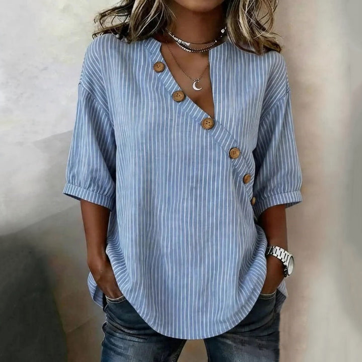 Blouse À Rayures Vintage