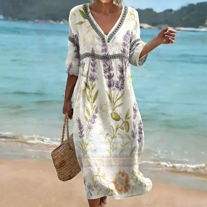 Robe Décontractée À Imprimé Floral