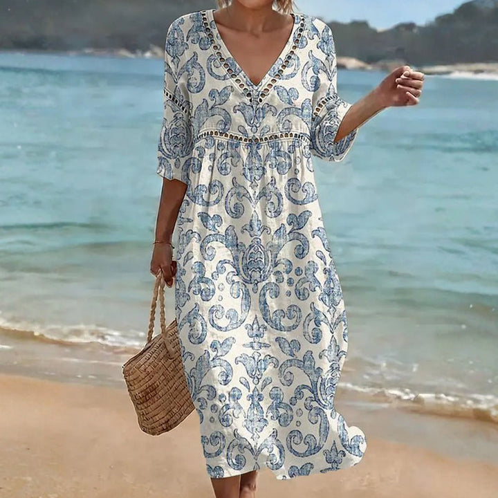 Robe À Imprimé Ethnique Vintage