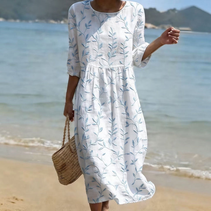 Élise™ | Robe brodée fleurie vintage