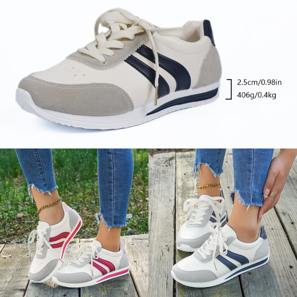 Lina | Baskets Confortables à Lacets Style Casual