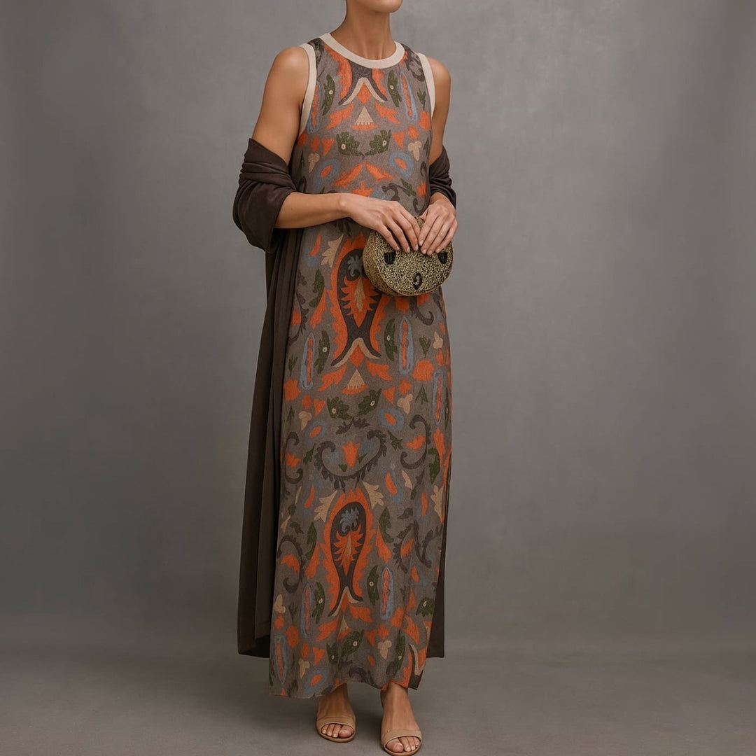 Élina™ | Robe longue imprimée