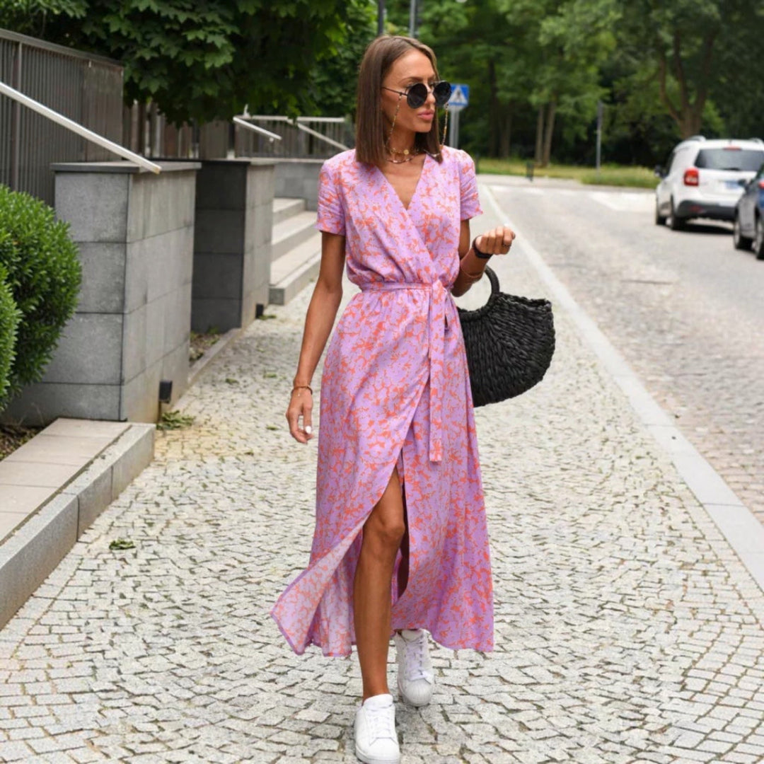 JULIA™ | Robe Col V Élégante