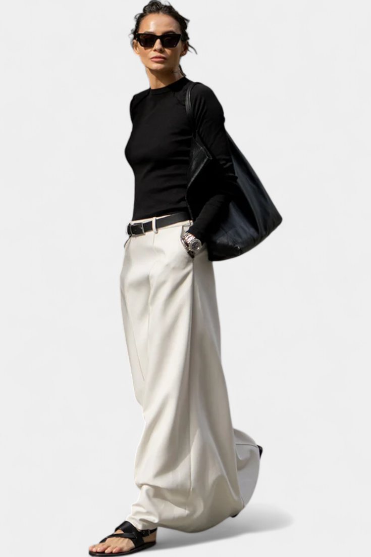 Ada Jupe minimaliste couleur unie coupe H