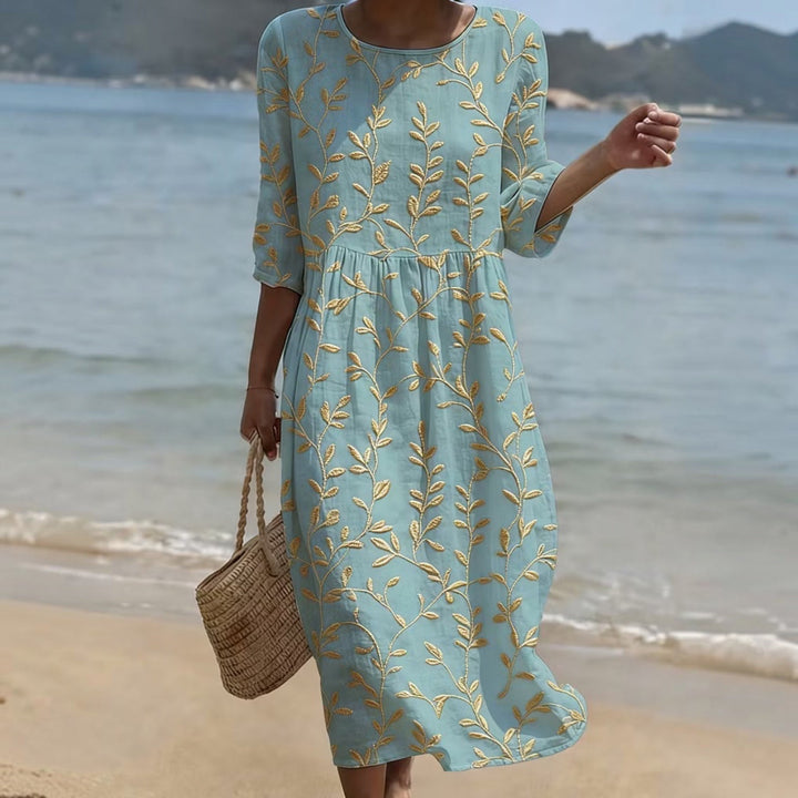 Élise™ | Robe brodée fleurie vintage