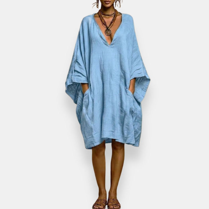 CASSIENNE™ | Robe Oversize à Décolleté Élégant