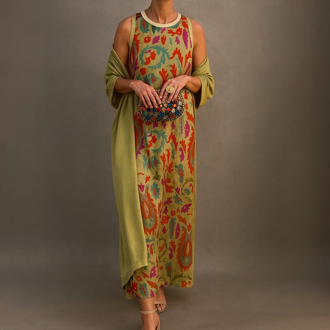 Élina™ | Robe longue imprimée